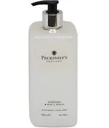 Pecksniff&#039;s England GARDENIA &amp; WHITE PEACH Hand Wash Soap Pump-16.9 oz