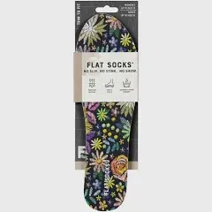 Flat Socks Women's Floral Embroidery Mesh Sock Socks