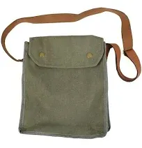 Indiana Jones MK VII Gas Mask Bag Green Indy Props WWII Replica Shoulder Satchel