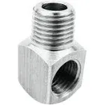 Beduan Stainless Steel Cast Pipe Fittings, 90 Degree Steet Elbow, 1/4" male x 1/4" Female, Water Fuel Air PDPKJ6W