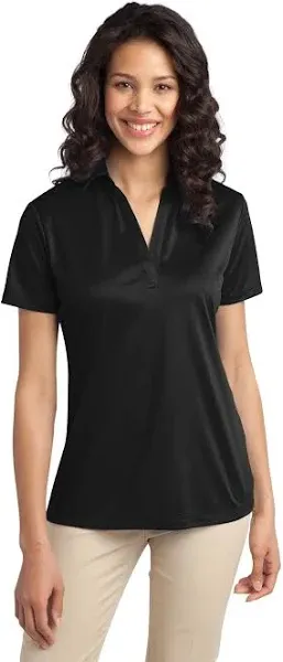 Port Authority L540 Women&#x27;s Dark Green Short Sleeve Moisture-Wicking Silk Touch Polo Shirt - Polyester - Extra Large