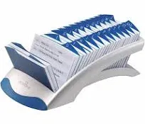 Durable TELINDEX Desk Address Card File Holds 500 4 1/8 x 2 7/8 Cards