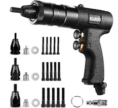 Pneumatic Rivet Nut Gun with Self-locking Head Gun 1/4 &amp; 5/16 &amp; 3/8 Mandrels,...