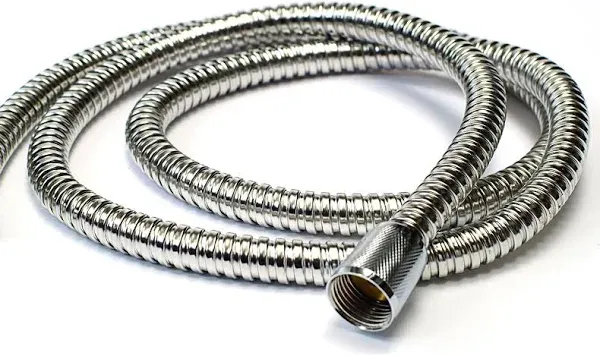 HotelSpa 5 to 7 Foot Extra Long Stretchable Stainless Steel Shower Hose