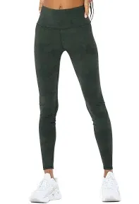 alo YOGA HIGH WAIST CAMO VAPOR LEGGINGS, SIZE XS