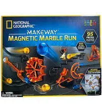 National Geographic Stem Makeway Magnetic Marble Run 95 Pieces