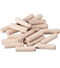 uxcell 0.31"x1.18"(8x30mm) Wooden Dowel Pin Wood Kiln Dried Fluted Bev