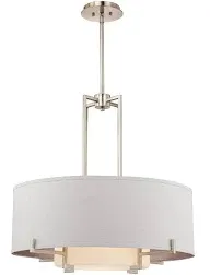 Possini Euro Design Concentric Shades Drum Pendant Chandelier