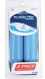 Camco TASTEPURE RV Camper Water Filter 6 Step Water Filtration 2-Pk Blue (40045)