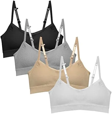 Popular Girls Seamless Cami Bra With Removable Padding