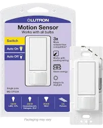 Lot Of 2 Lutron Maestro Motion Sensor Switch MS-OPS2-WH Occupancy Vacancy Sensor