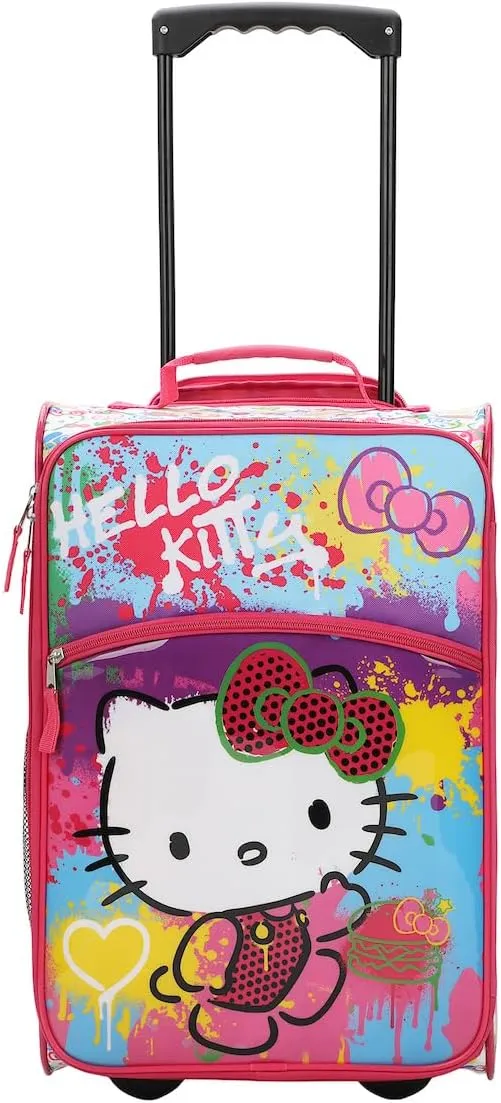 Bioworld Hello Kitty 18-Inch Carry-On Travel Pilot Case Luggage Suitcase