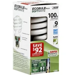 Feit ESL23TM-D-4 4 Count 23 Watt Daylight Mini Twist Light Bulb