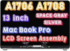 Space Gray Retina LCD Screen Display Assembly for Macbook Pro 13&#034; A1706 A1708