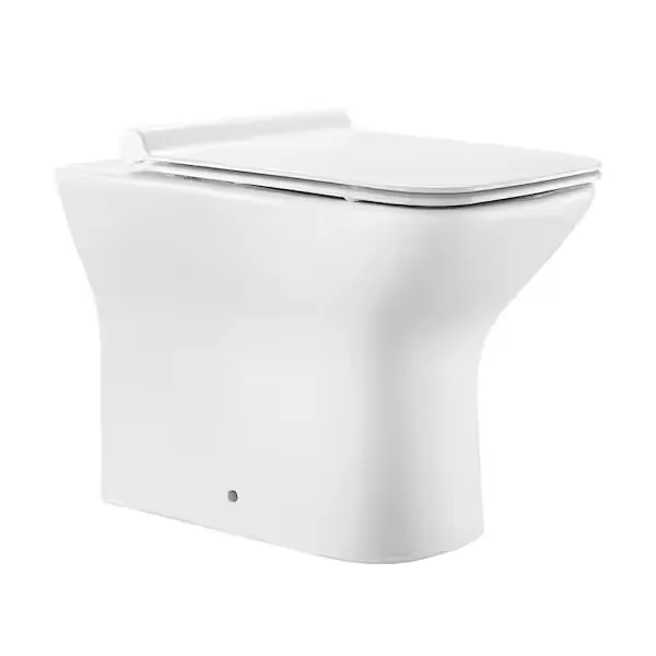 Carre Back to Wall Toilet Bowl in Matte Black