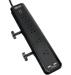 TRIPP LITE Protect It! 6-Outlets Surge Suppressor - 6xNEMA 5-15 -1.88 kVA -2100J