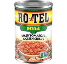 ROTEL Mild Diced Tomatoes and Green Chilies, 10 oz. (Pack of 24)