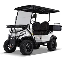 Kandi Electric Golf Cart Kruiser 2P Ranch AGM (White)