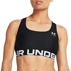 Under Armour Women's HeatGear Mid Branded Sports Bra