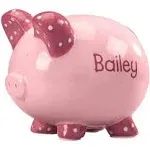 Miles Kimball Personalized Kid's Font Piggy Bank - Pink