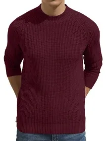 Sailwind Men's Crewneck Casual Sweater Structured Knit Soft Casual Pullover