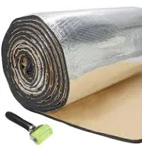 Thermal Sound Deadening 3/8" Automotive Heat Shield Insulation Mat-Car Engine Bays,Firewall Noise Reduce Stronger Adhesive with Roller,Tapes (180"x39")