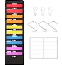 Annecy 10 Pockets Hanging Wall File Organizer