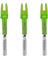 Lumenok Lighted Nock - X-series Green 3pk