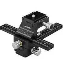 Neewer Photography 4-Way Macro Focusing Rail Slider with Quick Release Plate NEW