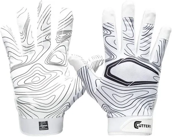 Cutters Football All-Around Performer Super Sticky Grip Gloves - Youth S/M