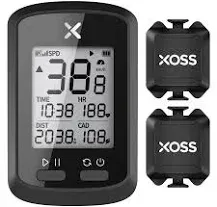 G+ GPS Bike Computer ANT+ with 2 Smart Cadence Sensor, Bluetooth Cycling Comp...