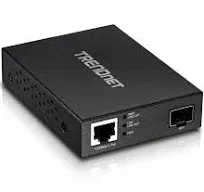 TRENDnet TFC-PGSFP Gigabit PoE PD SFP Fiber Media Converter