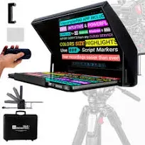 Teleprompter PAD iLight PRO 13&#034; Big Screen + Remote 100x100 Aluminum iPad PRO