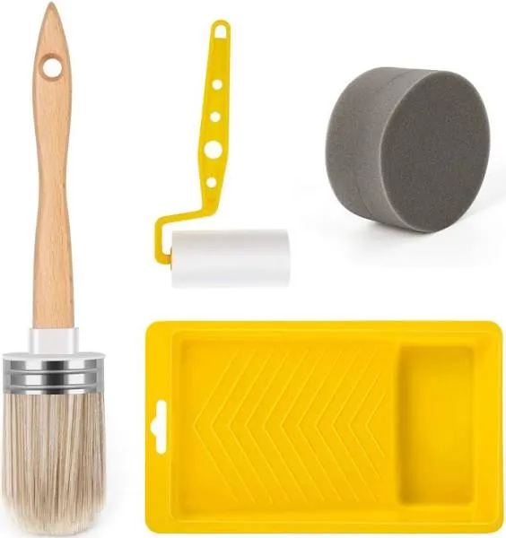 Tool Trio, Paint Brush, Roller, Sponge, All The Tools You Need to Apply Finish