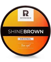 BYROKKO Shine Brown Tanning Oil 7.1 Fl Oz, Tan Accelerator Cream, Use it as Indoor Tanning Lotion for Tanning Beds or Outdoor Sun, Faster Tanning with Premium Natural Ingredients