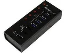 StarTech.com ST4300U3C3 4 Port USB 3.0 Hub - 3 Dedicated USB Charging*Read Desc*