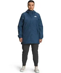 THE NORTH FACE Women's Waterproof Antora Jacket (Standard and Plus Size), Porcelain Green/Spring Bud, 1X