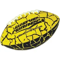 WaveRunner Grip It Waterproof Football- Size 9.25 Inches with Sure-Grip Technology | Let's Play Football in The Water! (Orange) (1 Pack)