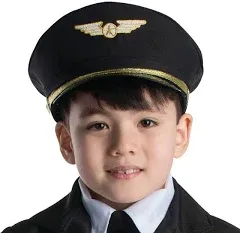 Airline Pilot Costume Hat - Adult