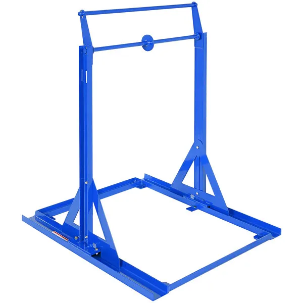 Vestil 400 lb. 45 3/4" x 40" x 54 3/16" Blue Steel Fork Blade Extension Storage Rack FORK-R-54