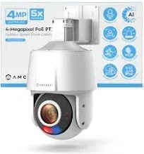 IP4MS2112EWAI | Foscam&reg Amcrest 4mp Outdoor Ptz Poe Ai Ip Camera Ip4ms2112ewai