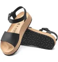 Birkenstock women's Ankle Strap Sierra Black Oil Ltr N