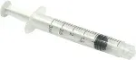 BH Supplies 3ml Luer Lock Tip Syringes (No Needle) - Sterile, Individually Wrapped - 100 Syringes