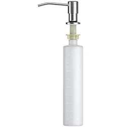 Built in Sink Soap Dispenser or Lotion Dispenser for Kitchen Sink Brushed Nickel Kitchen Sink Soap Dispenser Bar Sink Soap Dispenser with 17OZ Bottle