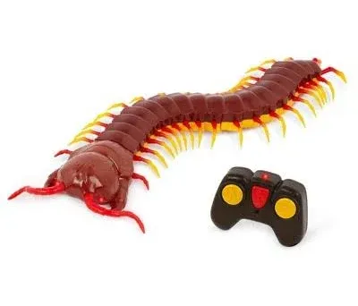 Terra by Battat – Remote Control Centipede Toy for Kids – RC Giant Scolopendra with LED Eyes – Electronic Arthropod Animal & Fast Moving Legs