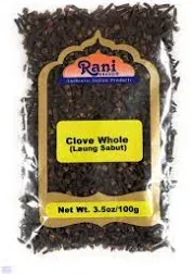 Rani Cloves Whole (Laung) 2oz (56g) Great for Food, Tea, Pomander Balls and Potpourri, Hand Selected, Spice, PET Jar ~ All Natural | NON-GMO | Vegan | Gluten Friendly | Indian Origin