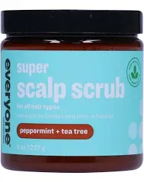 Everyone Hair Care Super Scalp Scrub Peppermint & Tea Tree 8 fl oz Bottle