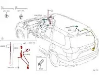 Toyota Pole Sub-Assembly Pillar Antenna