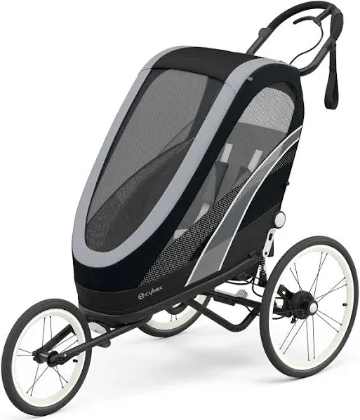 CYBEX ZENO 4-in-1 Multisport Trailer, Compact Fold, Smooth Ride Suspension and Air Filled Tires, Baby Trailer for 6 Months+