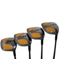 Big & Tall Men's (+1" Longer Than Standard Length) SV3 Yellow Square Fairway 3 5 7 9 Wood Set Golf Clubs, Right Handed Ultra Forgiving Stiff Flex Graphite Shaft